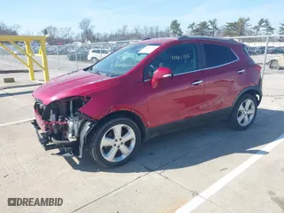 2015 Buick Encore with VIN KL4CJASB7FB211511, listed as a IAAI auction lot 41801735 with 89,623 mi miles. Bid and sale history available at carsss.com. Image 2.