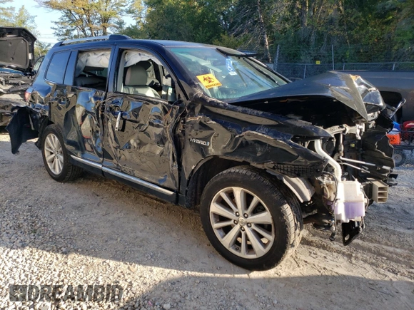 2011 Toyota Highlander Hybrid Limited with VIN JTEDC3EH8B2002266, listed as a Copart auction lot 71565684 with 150,549 mi miles and Salvage Title. Bid and sale history available at carsss.com. Image 4.