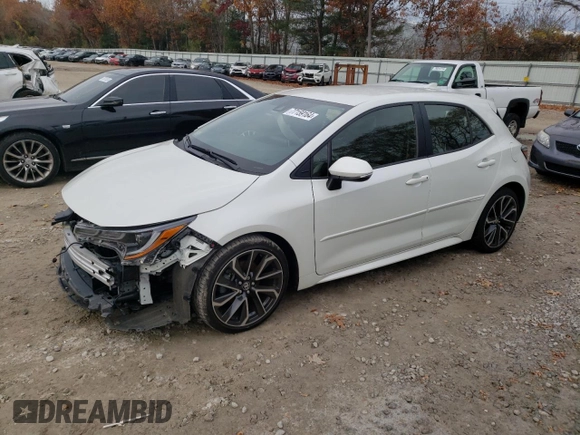 2019 Toyota Corolla Hatchback SE with VIN JTNK4RBEXK3051691, listed as a Copart auction lot 77159164 with 21,051 mi miles and Salvage Title. Bid and sale history available at carsss.com. Image 1.