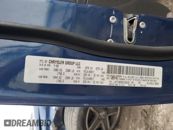2009 Jeep Patriot Limited z VIN 1J4FF48B99D238239, wystawiony jako Copart lot #43045435 z przebiegiem 186 908 mil mil oraz Szkoda całkowita • Salvage title. Historia ofert i sprzedaży dostępna na DreamBid. Obrazek 13.