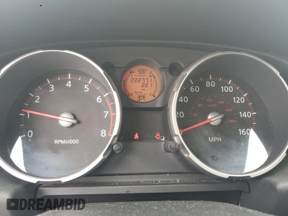 2008 Nissan Rogue SL with VIN JN8AS58V08W119353, listed as a Copart auction lot 51059095 with 222,771 mi miles and Salvage Title. Bid and sale history available at DreamBid. Image 9.