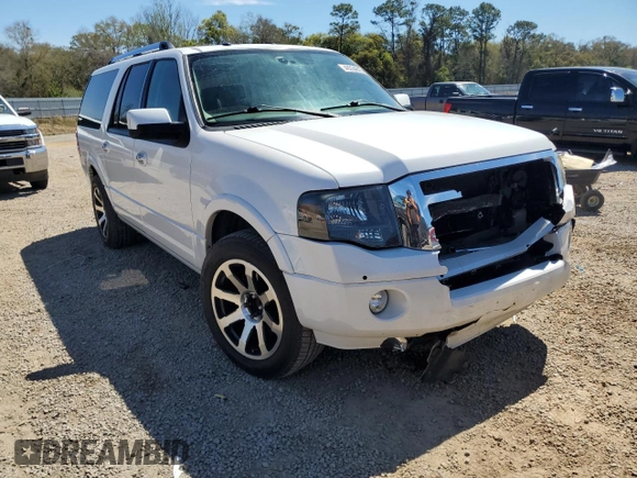 2014 Ford Expedition Max Limited with VIN 1FMJK1K57EEF42960, listed as a Copart auction lot 49334815 with 150,111 mi miles and Salvage title. Bid and sale history available at DreamBid. Image 4.