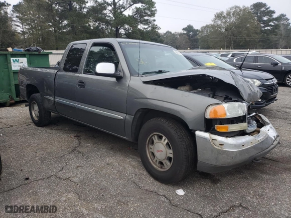 2002 GMC Sierra 1500 SLE with VIN 2GTEC19V721333241, listed as a Copart auction lot 86491514 with 0 mi miles and Salvage Title. Bid and sale history available at carsss.com. Image 4.
