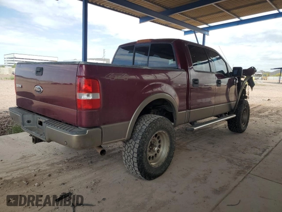 2004 Ford F-150 XLT with VIN 1FTPW14524KC55140, listed as a Copart auction lot 53708165 with 170,692 mi miles and Salvage Title. Bid and sale history available at carsss.com. Image 3.
