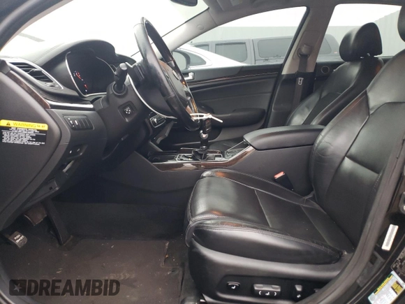 2015 Kia Cadenza Premium with VIN KNALN4D74F5182985, listed as a Copart auction lot 82197034 with 120,231 mi miles and Salvage Title. Bid and sale history available at carsss.com. Image 7.