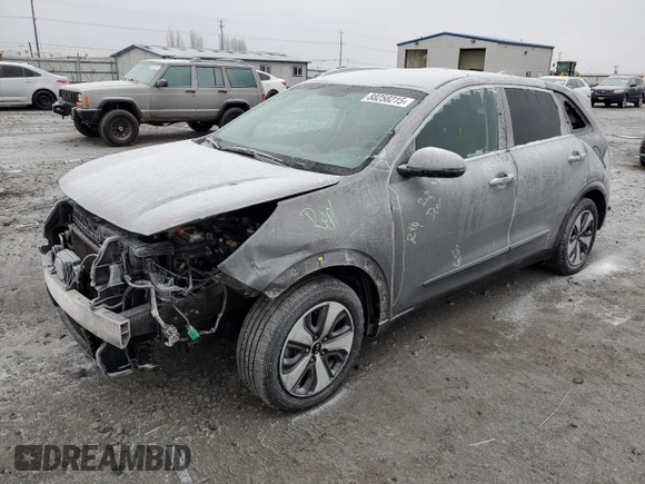 2018 Kia Niro LX with VIN KNDCB3LC7J5202935, listed as a Copart auction lot 88258215 with 200,027 mi miles and Salvage Title. Bid and sale history available at carsss.com. Image 1.