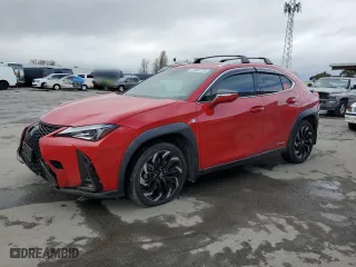 2021 Lexus UX with VIN JTHE9JBH9M2045144, listed as a Copart auction lot 43860725 with 73,246 mi miles and Salvage Title. Bid and sale history available at carsss.com. Image 1.