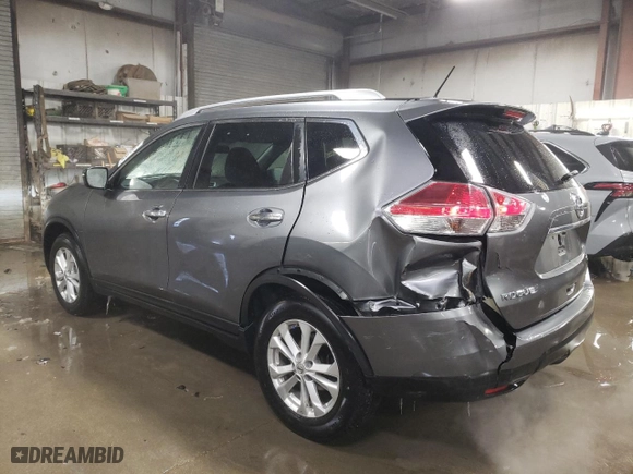2015 Nissan Rogue S with VIN KNMAT2MV1FP536047, listed as a Copart auction lot 45576825 with 61,993 mi miles and Salvage Title. Bid and sale history available at carsss.com. Image 2.