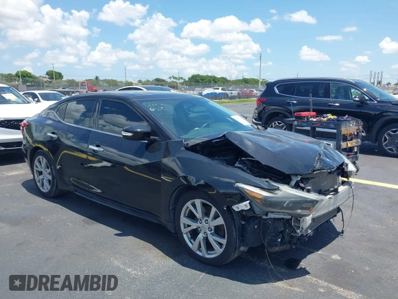 2016 Nissan Maxima S z VIN 1N4AA6AP3GC434993, wystawiony jako IAAI lot #42457183 z przebiegiem 100 569 mil mil oraz . Historia ofert i sprzedaży dostępna na DreamBid. Obrazek 1.