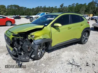 2019 Hyundai Kona Ultimate с VIN KM8K53A54KU361003, выставлен на аукционе Copart как лот 51827155 с пробегом 56 388 миль миль и Чистый • Clean title. История ставок и продаж доступна на DreamBid. Изображение 1.