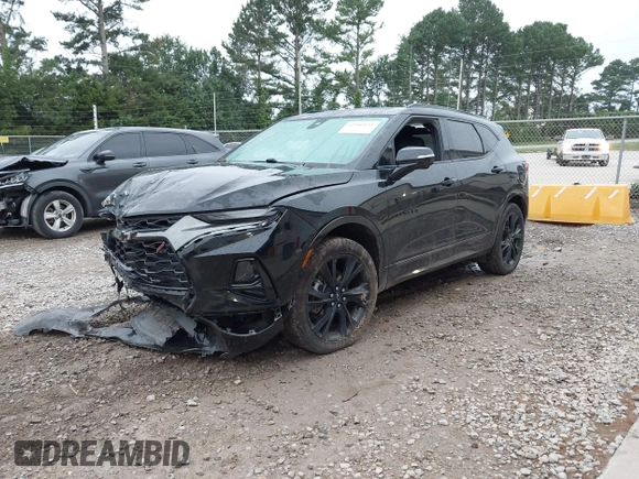 2021 Chevrolet Blazer RS with VIN 3GNKBERS9MS553482, listed as a IAAI auction lot 42502133 with 103,077 mi miles and . Bid and sale history available at DreamBid. Image 17.