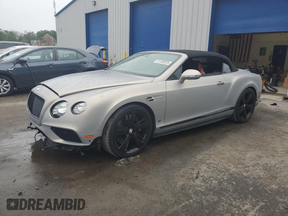 2017 Bentley Continental GT S with VIN SCBGH3ZA3HC064230, listed as a Copart auction lot 61330525 with 38,920 mi miles and Salvage title. Bid and sale history available at DreamBid. Image 1.