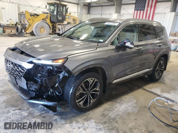 2019 Hyundai Santa Fe Ultimate with VIN 5NMS53AA0KH124114, listed as a Copart auction lot 42090225 with 106,477 mi miles and Clean Title. Bid and sale history available at carsss.com. Image 1.