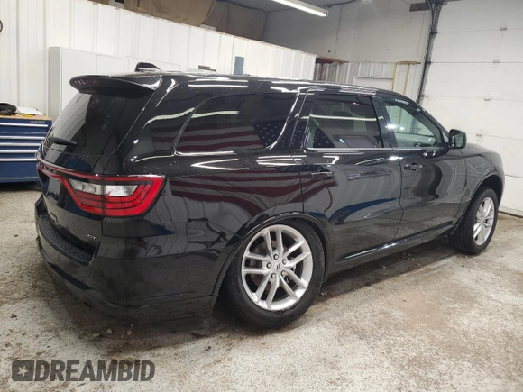 2025 Dodge Durango GT with VIN 1C4RDJDG1SC536787, listed as a Copart auction lot 62940135 with 4,102 mi miles and Salvage title. Bid and sale history available at DreamBid. Image 3.