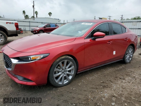 2022 Mazda 3 Select with VIN 3MZBPABL3NM309805, listed as a Copart auction lot 53811415 with 24,355 mi miles and Salvage title. Bid and sale history available at DreamBid. Image 1.