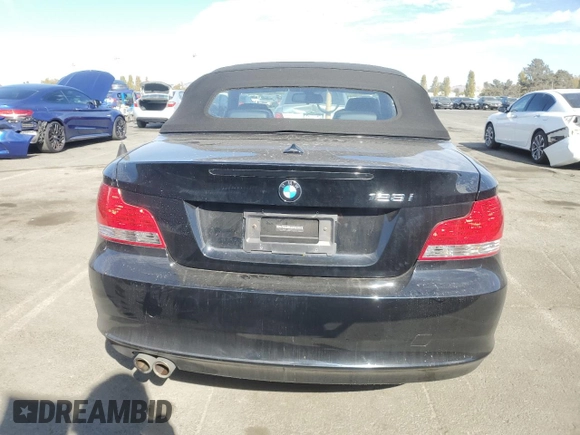 2009 BMW 1 Series 128i with VIN WBAUN13529VH81121, listed as a Copart auction lot 77849094 with 30,756 mi miles and Salvage Title. Bid and sale history available at DreamBid. Image 6.