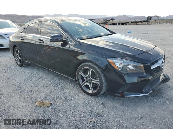 2018 Mercedes-Benz CLA with VIN WDDSJ4EB5JN683458, listed as a Copart auction lot 57898343 with 66,555 mi miles. Bid and sale history available at carsss.com. Image 4.