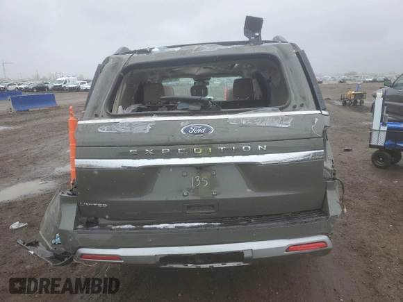 2024 Ford Expedition Limited z VIN 1FMJU2A85REA09135, wystawiony jako Copart lot #52790235 z przebiegiem 12 610 mil mil oraz Nie do naprawy • Non repairable. Historia ofert i sprzedaży dostępna na DreamBid. Obrazek 6.