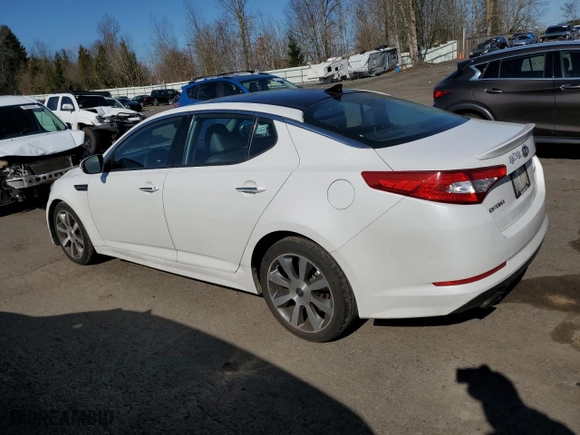 2012 Kia Optima SX with VIN 5XXGR4A67CG053537, listed as a Copart auction lot 48075465 with 172,729 mi miles and Salvage Title. Bid and sale history available at carsss.com. Image 2.