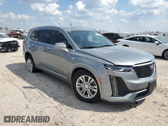 2024 Cadillac XT6 FWD Luxury with VIN 1GYKPAR40RZ736486, listed as a Copart auction lot 71755204 with 8,629 mi miles and Salvage Title. Bid and sale history available at carsss.com. Image 4.