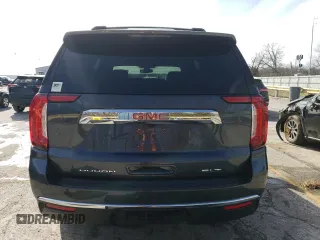 2021 GMC Yukon SLT with VIN 1GKS2BKD3MR282669, listed as a Copart auction lot 47634735 with 58,601 mi miles and Salvage Title. Bid and sale history available at carsss.com. Image 6.