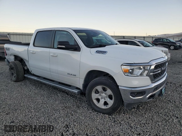 2022 Ram 1500 Big Horn z VIN 1C6SRFMT3NN453715, wystawiony jako Copart lot #85750684 z przebiegiem 17 104 mil mil oraz Szkoda całkowita • Salvage title. Historia ofert i sprzedaży dostępna na DreamBid. Obrazek 4.