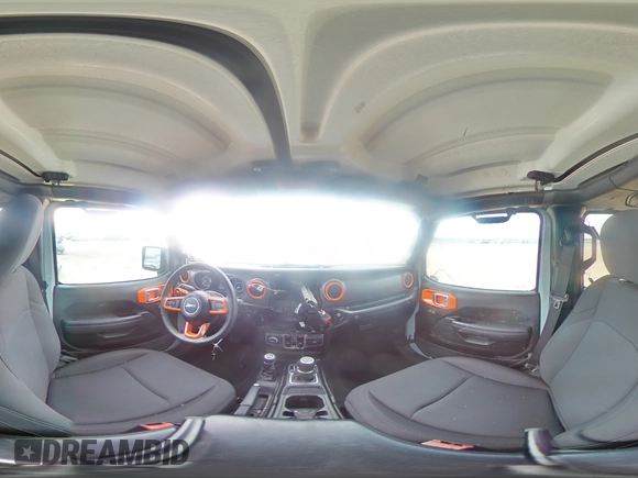 2023 Jeep Wrangler Willys with VIN 1C4HJXDN6PW664826, listed as a Copart auction lot 43116525 with 20,004 mi miles and Salvage Title. Bid and sale history available at DreamBid. Image 14.