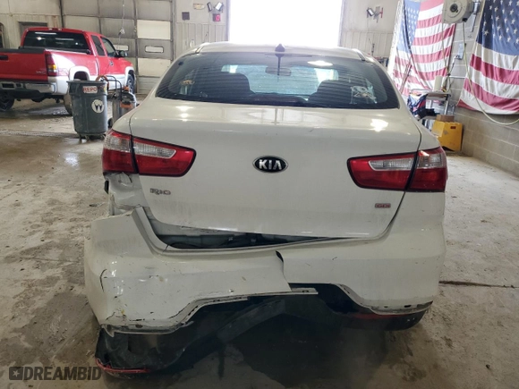 2016 Kia Rio LX with VIN KNADM4A33G6695262, listed as a Copart auction lot 47264985 with 125,765 mi miles and Salvage Title. Bid and sale history available at carsss.com. Image 6.