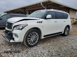 2015 Infiniti QX80 with VIN JN8AZ2NF7F9573831, listed as a Copart auction lot 51927535 with 162,528 mi miles and Salvage Title. Bid and sale history available at carsss.com. Image 1.