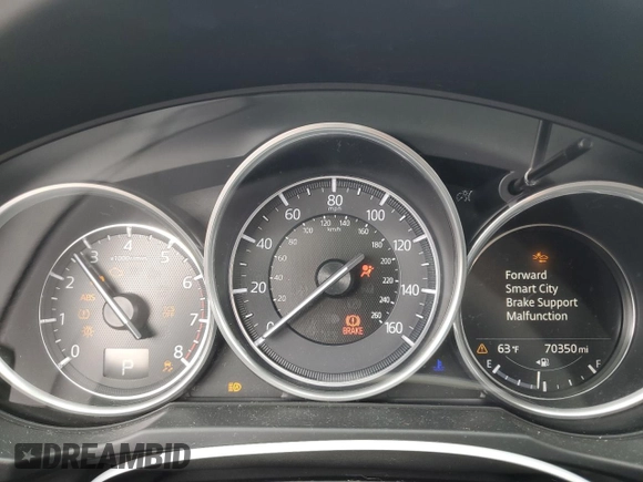 2018 Mazda CX-5 S Premium with VIN JM3KFBDM1J1352233, listed as a Copart auction lot 47082655 with 70,350 mi miles and Salvage Title. Bid and sale history available at DreamBid. Image 9.