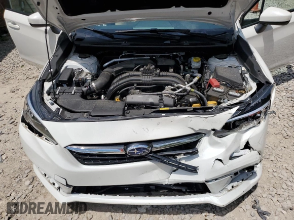 2022 Subaru Impreza Premium with VIN 4S3GKAD61N3602876, listed as a Copart auction lot 64166075 with 26,511 mi miles and Salvage title. Bid and sale history available at DreamBid. Image 11.