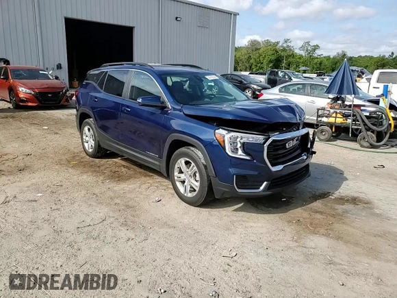 2022 GMC Terrain SLE with VIN 3GKALTEVXNL285189, listed as a Copart auction lot 54359335 with 55,682 mi miles and Non repairable. Bid and sale history available at DreamBid. Image 14.