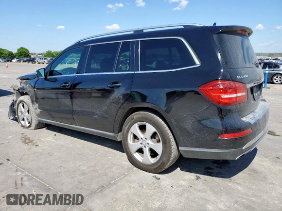 2017 Mercedes-Benz GLS 450 with VIN 4JGDF6EE4HA875297, listed as a Copart auction lot 54124085 with 118,197 mi miles and Salvage Title. Bid and sale history available at DreamBid. Image 2.
