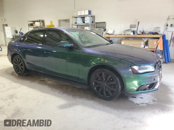 2013 Audi A4 Premium Plus with VIN WAUFFAFL7DA088610, listed as a Copart auction lot 50085415 with 103,028 mi miles and Salvage Title. Bid and sale history available at carsss.com. Image 4.