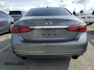 2021 Infiniti Q50 3.0t LUXE with VIN JN1EV7BP6MM700570, listed as a Copart auction lot 50962535 with 61,700 mi miles and Salvage Title. Bid and sale history available at carsss.com. Image 6.