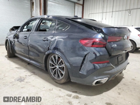2024 BMW X6 xDrive40i with VIN 5UX33EX07R9V74903, listed as a Copart auction lot 44209305 with 0 mi miles and Salvage Title. Bid and sale history available at carsss.com. Image 2.