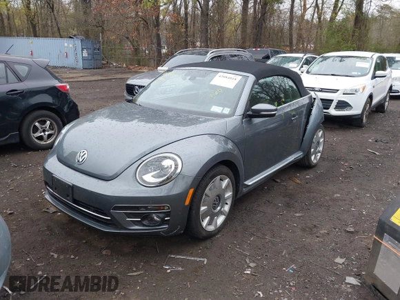 2019 Volkswagen Beetle S with VIN 3VW5DAAT6KM505210, listed as a IAAI auction lot 42084818 with 24 mi miles and . Bid and sale history available at DreamBid. Image 2.