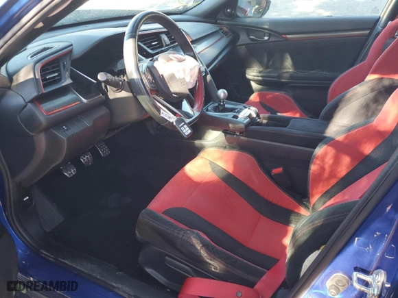 2019 Honda Civic Type R Touring with VIN SHHFK8G75KU205404, listed as a Copart auction lot 77823884 with 50,404 mi miles and Salvage Title. Bid and sale history available at carsss.com. Image 7.