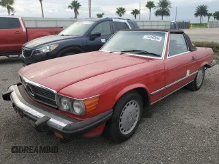 1986 Mercedes-Benz 560 with VIN WDBBA48D1GA038215, listed as a Copart auction lot 74450384 with Not Provided miles and Salvage Title. Bid and sale history available at carsss.com. Image 1.