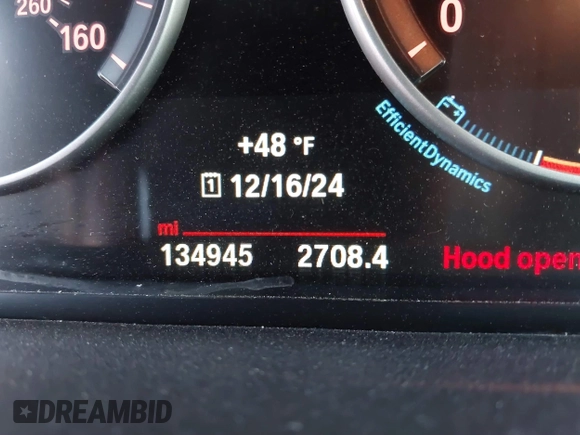 2016 BMW 5 Series 528i with VIN WBA5A5C58GG347422, listed as a IAAI auction lot 41116626 with 134,945 mi miles. Bid and sale history available at carsss.com. Image 15.