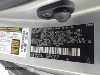 2007 Toyota Sienna CE with VIN 5TDZK23C87S017462, listed as a IAAI auction lot 42113773 with 201,306 mi miles. Bid and sale history available at carsss.com. Image 9.