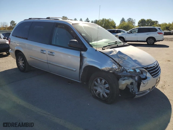 2007 Chrysler Town & Country LWB Touring with VIN 2A4GP54L07R259299, listed as a Copart auction lot 75093604 with 0 mi miles and Salvage Title. Bid and sale history available at carsss.com. Image 4.