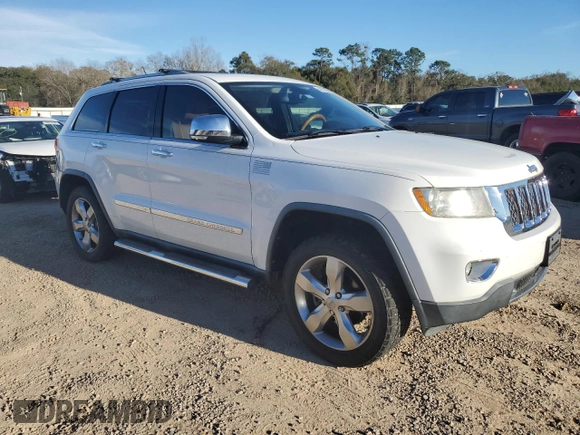 2013 Jeep Grand Cherokee Overland with VIN 1C4RJECTXDC546042, listed as a Copart auction lot 48132195 with 91,863 mi miles and Salvage Title. Bid and sale history available at carsss.com. Image 4.