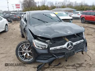2022 Mercedes-Benz GLC with VIN W1N0G8EBXNV395814, listed as a IAAI auction lot 41694934 with 29,173 mi miles. Bid and sale history available at carsss.com. Image 1.