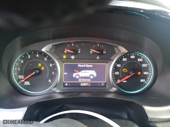 2022 Chevrolet Traverse LT Cloth with VIN 1GNEVGKW3NJ181556, listed as a Copart auction lot 44063055 with 33,857 mi miles and Salvage Title. Bid and sale history available at carsss.com. Image 9.