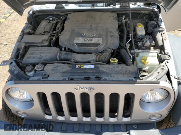 2016 Jeep Wrangler Unlimited Freedom with VIN 1C4BJWDG7GL117972, listed as a Copart auction lot 57996765 with 56,713 mi miles and Salvage title. Bid and sale history available at DreamBid. Image 12.