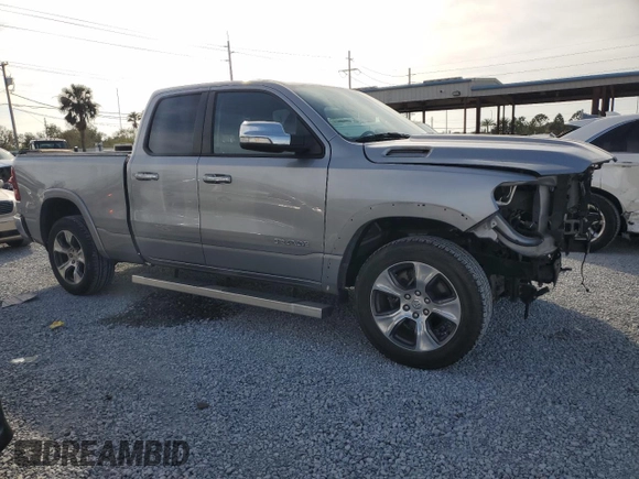 2020 Ram 1500 Laramie with VIN 1C6SRFDTXLN165641, listed as a Copart auction lot 43008465 with 67,166 mi miles and Non Repairable. Bid and sale history available at carsss.com. Image 4.