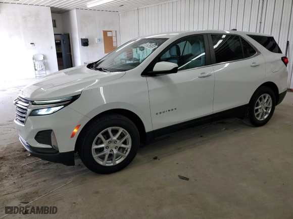 2022 Chevrolet Equinox LT with VIN 2GNAXKEV0N6112951, listed as a Copart auction lot 50963555 with 101,737 mi miles and Clean Title. Bid and sale history available at carsss.com. Image 1.