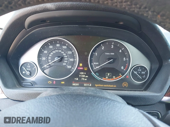 2014 BMW 3 Series 328d xDrive with VIN WBA3D5C54EF147199, listed as a IAAI auction lot 41626737 with 98,281 mi miles. Bid and sale history available at carsss.com. Image 7.