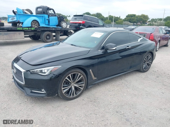 2018 Infiniti Q60 3.0t LUXE with VIN JN1EV7EL6JM391557, listed as a IAAI auction lot 41327378 with 67,838 mi miles. Bid and sale history available at carsss.com. Image 19.
